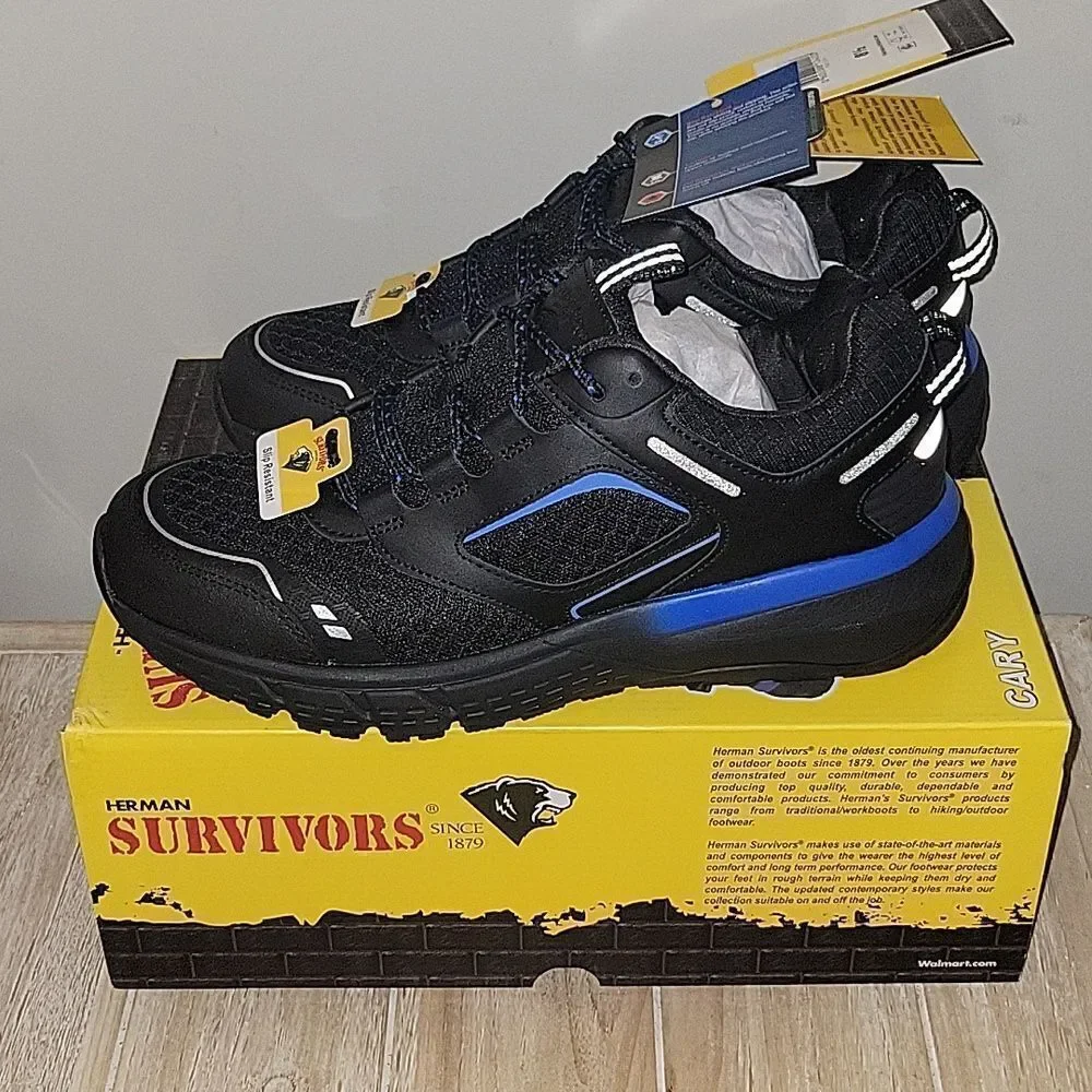 Herman Survivors Cary Soft Toe Work Shoes 8.5 Mens Slip Resistant